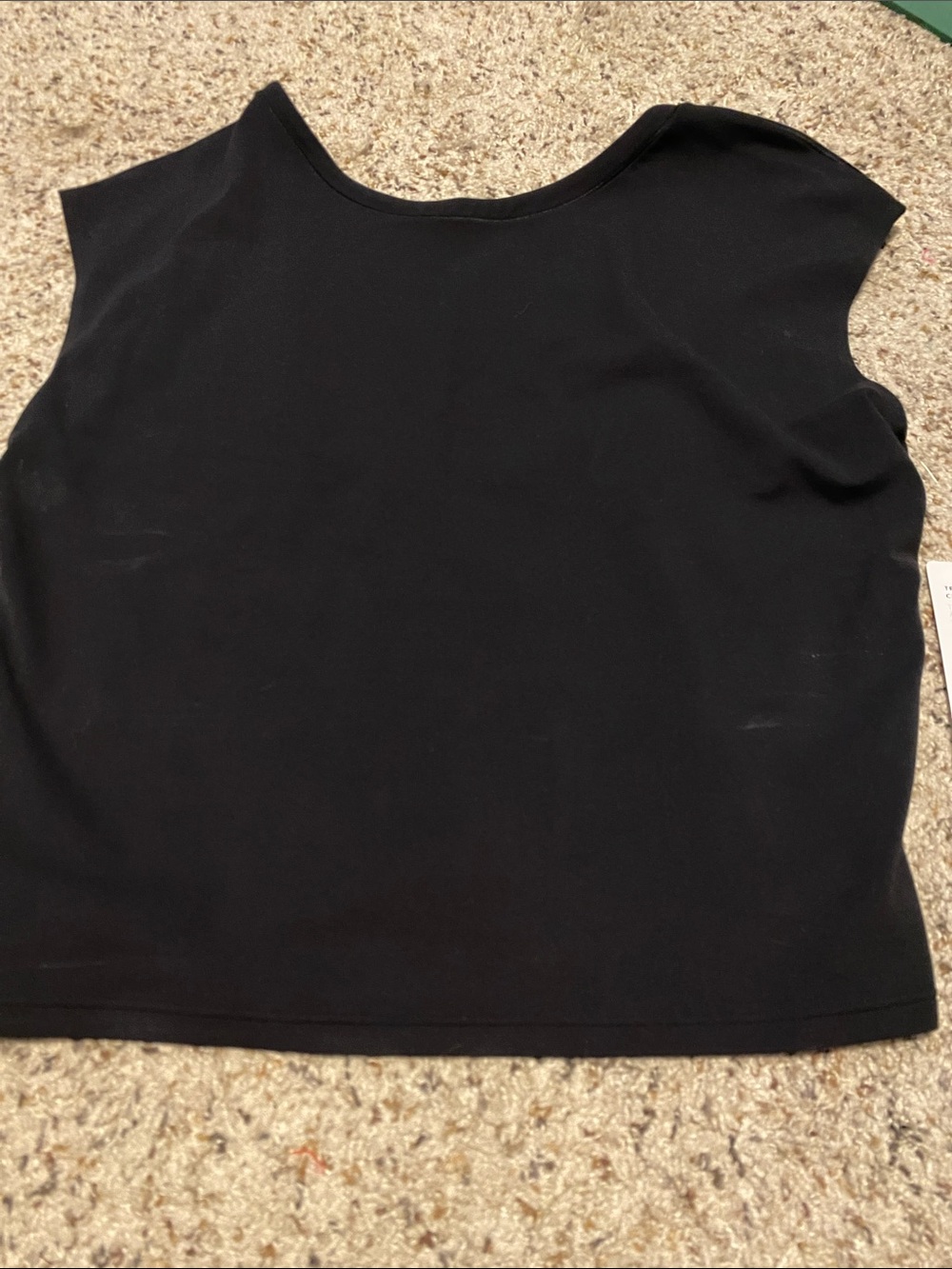 Athleta Black Scoop-Back Tank